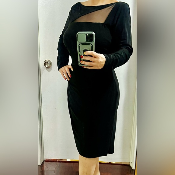 Ralph Lauren Black Long Sleeve Dress - Picture 2 of 5
